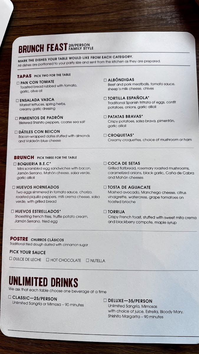Boqueria W40th Menu - Image 6